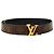 Cinturón reversible Louis Vuitton Monogram Initiales marrón Castaño