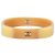 Bracciale Rigido in Resina Chanel CC Marrone - vista 3