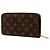 Cartera larga Zippy Monogram Louis Vuitton marrón Castaño - vista 2