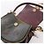 Chloé Borsa a tracolla Chloe Tess in pelle e camoscio Verde x Bordeaux Bordò - vista 11