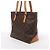 Borsa a tracolla Louis Vuitton Cabas Piano Monogram Canvas in marrone M51148 - vista 3