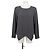 Top Emporio Armani de seda gris
