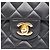 Timeless Borsa Chanel Classic Double Flap Nero Pelle d'Agnello - vista 10