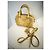 Borsa Miu Miu Matelassé in pelle gialla Giallo - vista 3