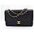 Timeless Chanel Classic Flap Medium Tasche Schwarz Leder