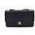 Timeless Chanel Classic Flap Medium Tasche Schwarz Leder - Ansicht 2