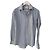 Camicia Pierre Balmain Monsieur a Righe Blu e Bianca Bianco