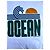 Autre Marque Bonne Esperance T-shirt in cotone "Ocean" - Bianca Bianco Blu Verde Arancione - vista 3
