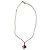 Collana Hermès con Pendente in Oro Giallo e Corallo D'oro Arancione