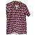 Paul Smith Kurzarmhemd mit Palmenprint Schwarz Pink