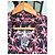Paul Smith Kurzarmhemd mit Palmenprint Schwarz Pink - Ansicht 2