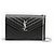 Borsa a catena Saint Laurent Monogram Chevron Nera Nero