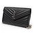 Borsa a catena Saint Laurent Monogram Chevron Nera Nero - vista 2
