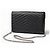 Borsa a catena Saint Laurent Monogram Chevron Nera Nero - vista 6