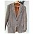 Autre Marque Blazer Fionette da uomo a quadri marrone e beige Nero Bordò - vista 2