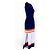 Loewe langes Strickkleid Marineblau Weiß Orange - Ansicht 17