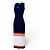 Loewe langes Strickkleid Marineblau Weiß Orange - Ansicht 19