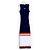 Loewe langes Strickkleid Marineblau Weiß Orange - Ansicht 5