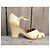 Autre Marque Sandali con zeppa Gevrise anni 70 in pelle beige Crema - vista 2
