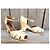 Autre Marque Sandali con zeppa Gevrise anni 70 in pelle beige Crema - vista 3