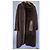 Autre Marque Seminole langer brauner Lammfellmantel mit Pelzfutter - Ansicht 4