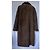 Autre Marque Seminole langer brauner Lammfellmantel mit Pelzfutter - Ansicht 5