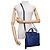 Céline Borsa Tote Blue Nano Luggage in pelle drummed e camoscio con tracolla - vista 2