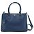 Prada Borsa Tote Galleria Large 2 vie in pelle Saffiano blu con tracolla