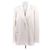 Magda Butrym Blazer de lana satinado crema Beige