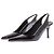 Magda Butrym Slingback con effetto coccodrillo Nero