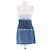 Alberta Ferretti Mini abito in denim bianco e blu