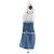 Alberta Ferretti Mini abito in denim bianco e blu - vista 4