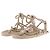 Autre Marque Sandali stringati beige "Romano"