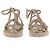 Autre Marque Sandali stringati beige "Romano" - vista 3