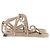Autre Marque Sandali stringati beige "Romano" - vista 5