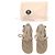 Autre Marque Sandali stringati beige "Romano" - vista 7