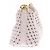 Autre Marque Borsa in pelle intrecciata bianca "Boomerang" Bianco - vista 4