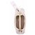 Autre Marque Borsa in pelle intrecciata bianca "Boomerang" Bianco - vista 6