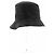 Autre Marque Cappello cloche in rafia e pelle nera Nero - vista 4