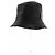 Autre Marque Cappello cloche in rafia e pelle nera Nero - vista 5