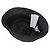 Autre Marque Cappello cloche in rafia e pelle nera Nero - vista 6