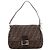 Fendi Bolso de hombro Brown Zucca Mamma Baguette Castaño