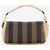 Fendi Borsa Baguette marrone in tela e rafia - vista 2