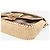 Fendi Borsa Baguette marrone in tela e rafia - vista 4