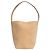 The row Borsa a secchiello in camoscio beige