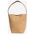 The row Borsa a secchiello in camoscio beige - vista 2