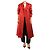 Khaite Gabardina roja cruzada con cinturón - size UK 8