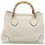 GUCCI Bamboo Hand Bag Leather White Gold 282317 - vista 3
