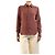 Saint Laurent Seidenbluse in Rostrot - size UK 8 Bordeaux