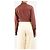 Saint Laurent Seidenbluse in Rostrot - size UK 8 Bordeaux - Ansicht 2
